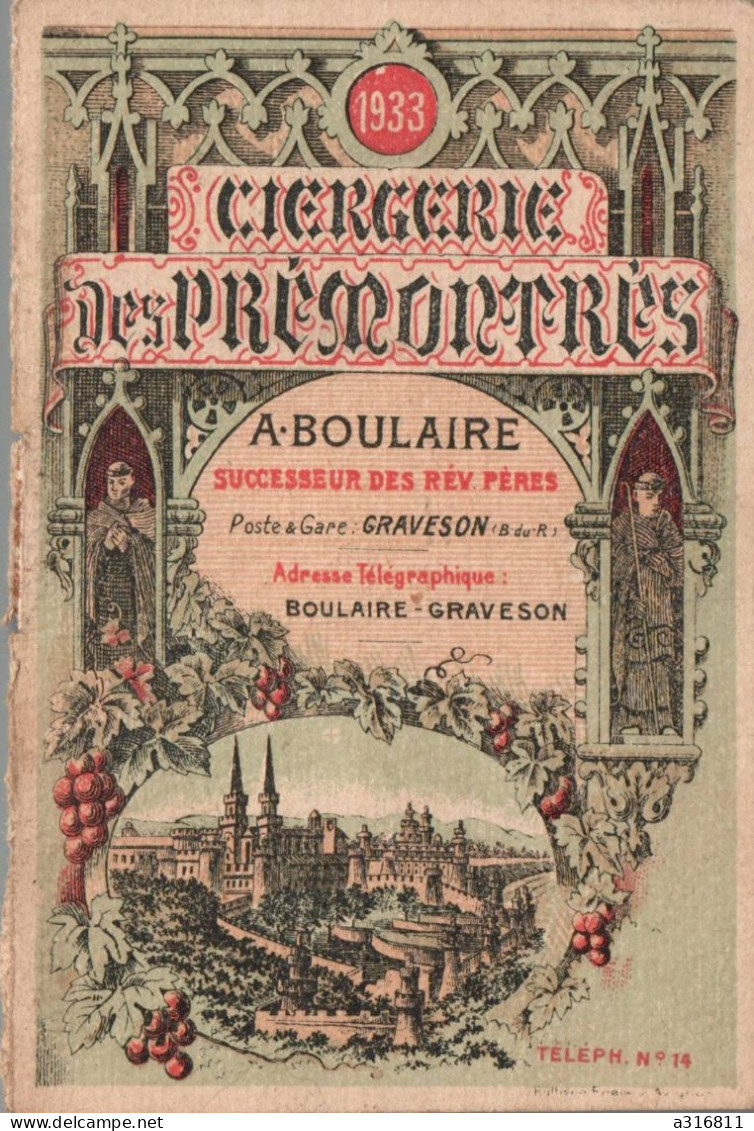 Chromo 12933  Ciergerie Des Prémontrés - Other & Unclassified