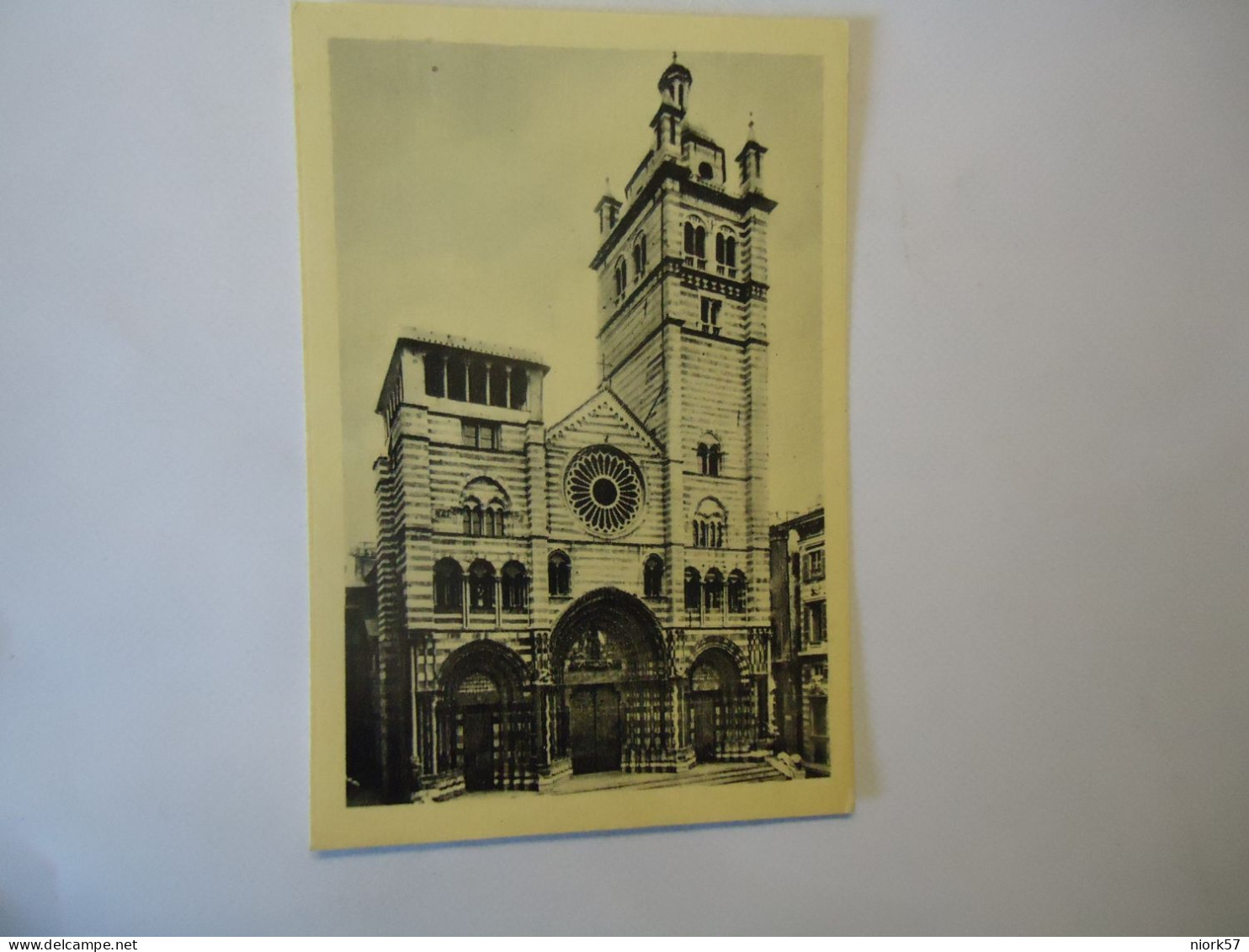 ITALY RARE POSTCARDS SMALL  SIDE 8 X 6  GENOVA ST LORENZO CHURCH - Autres & Non Classés