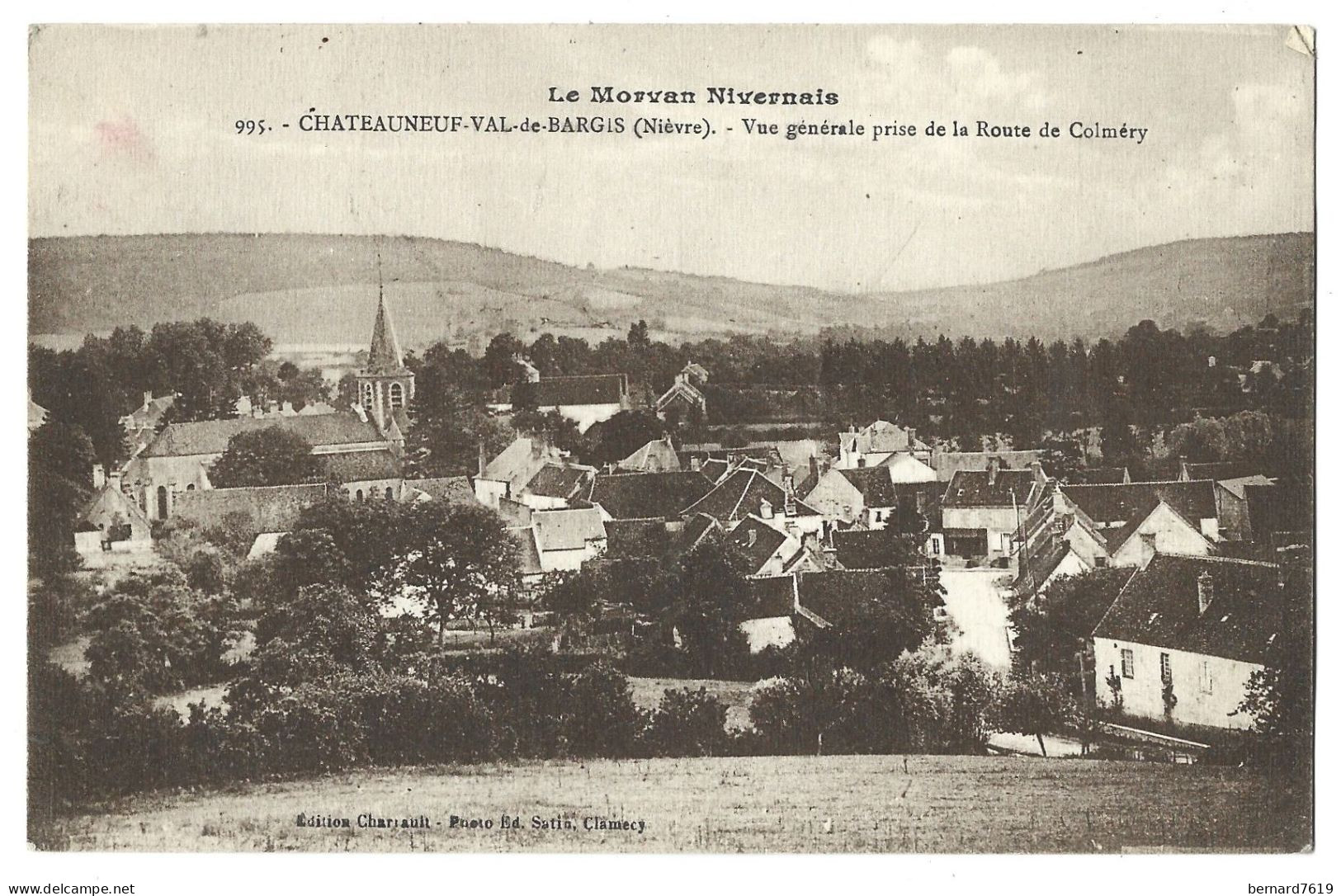 58 Chateauneuf Val De Bargis -  Vue Generale Prise De La Route De Colmery - Other & Unclassified