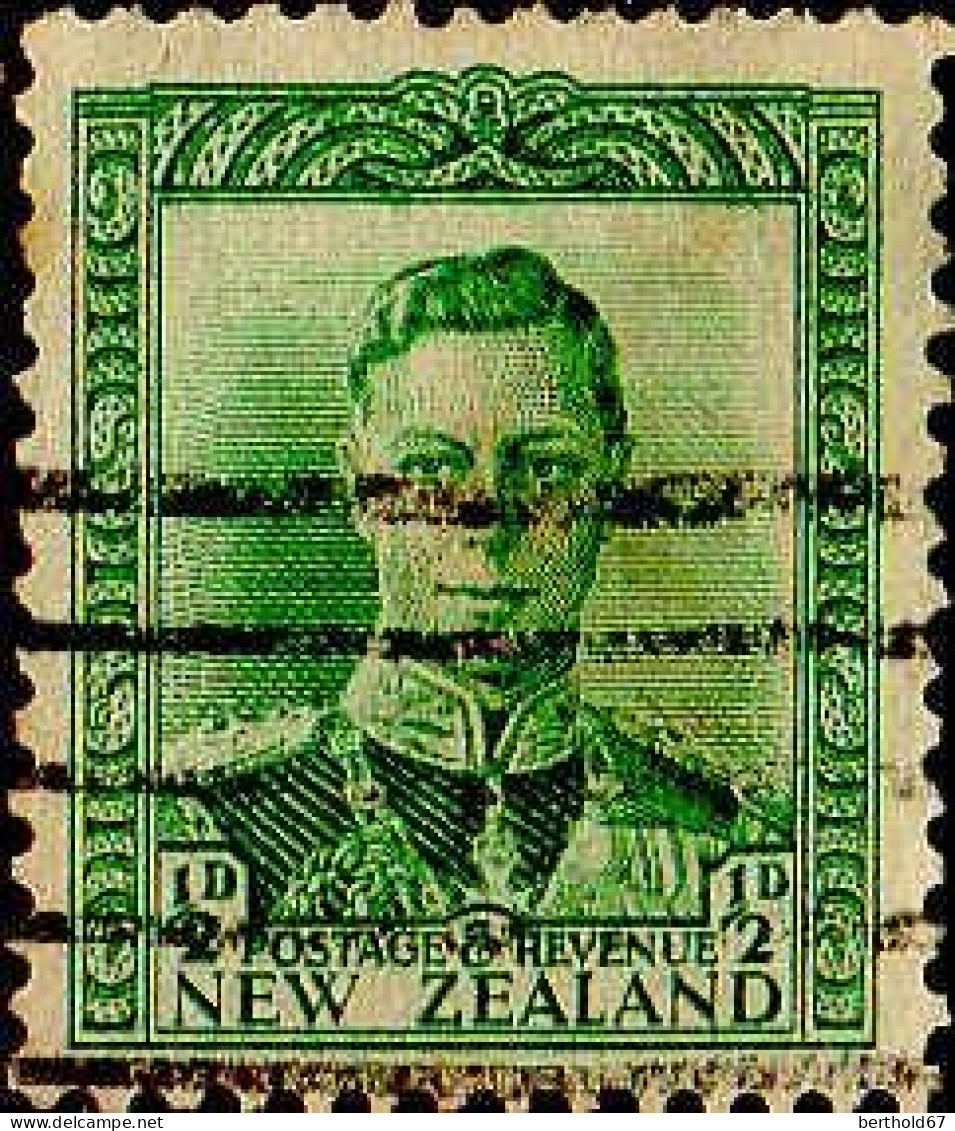 Nle Zelande Poste Obl Yv: 237 Mi:236 George VI (Obl.mécanique) - Used Stamps