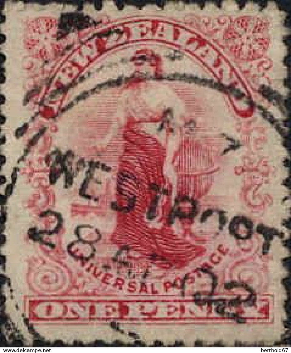 Nle Zelande Poste Obl Yv:134 Allégorie (TB Cachet à Date) Westport 28.AP.02 - Used Stamps