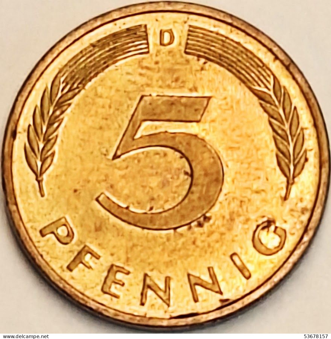 Germany Federal Republic - 5 Pfennig 1987 D, KM# 107 (#4610) - 5 Pfennig