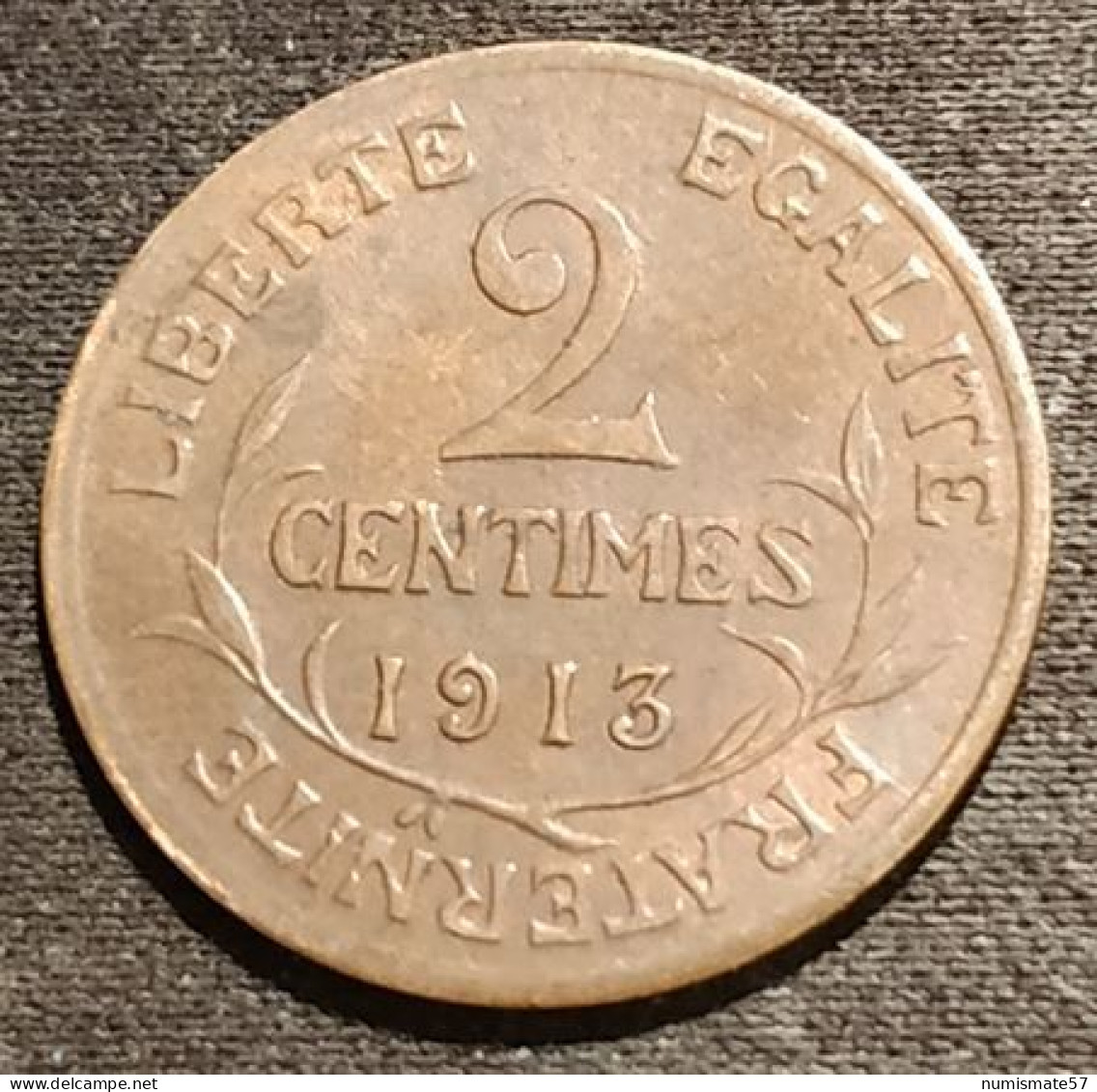 FRANCE - 2 CENTIMES 1913 - Daniel-Dupuis - Gad 107 - KM 841 - 2 Centimes