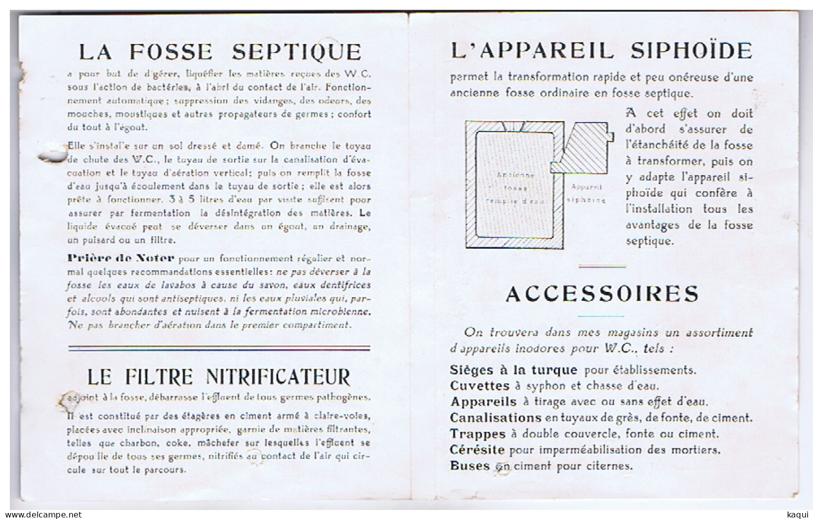 GIRONDE - BORDEAUX - G. LAPEYRE - Matériaux De Construction - Fosses Septiques, Et...- Rue Malbec - Advertising