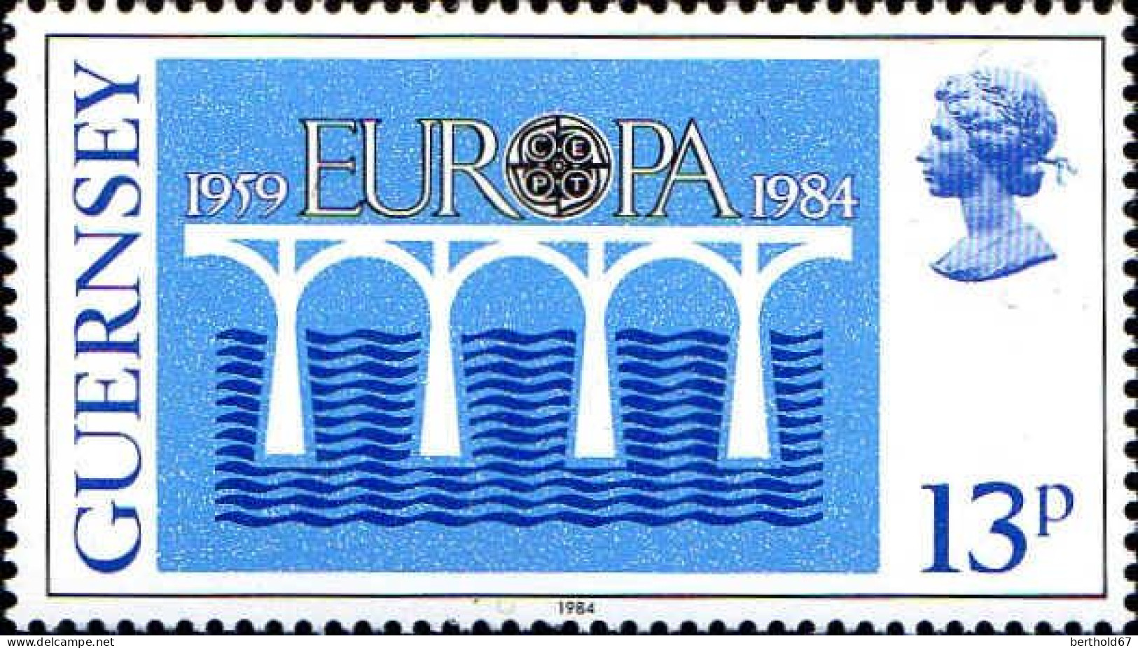 Guernesey Poste N** Yv:286/287 Europa Cept Pont De La Coopération - Guernesey