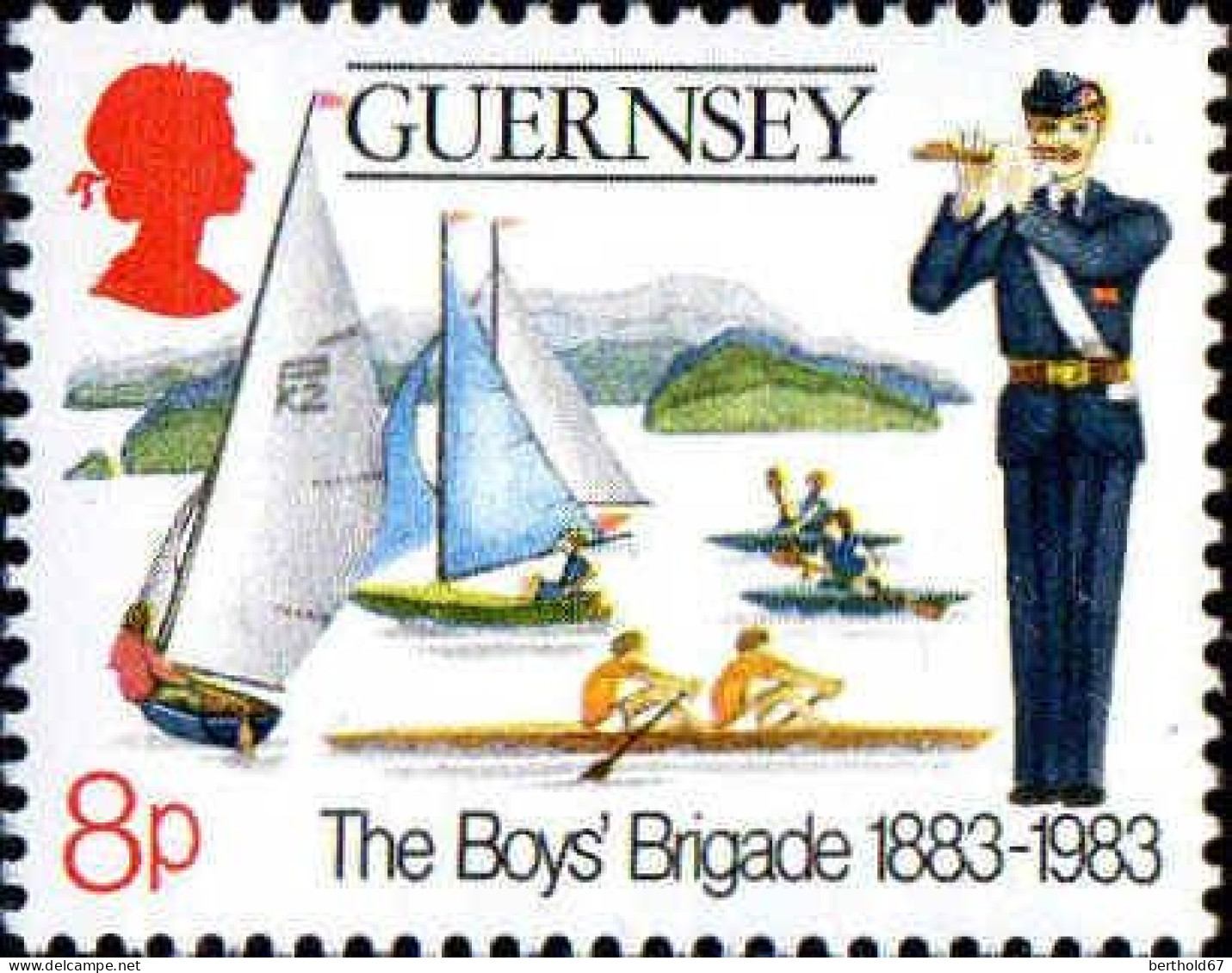 Guernesey Poste N** Yv:262/266 Centenaire Des Boy's Brigade - Guernsey