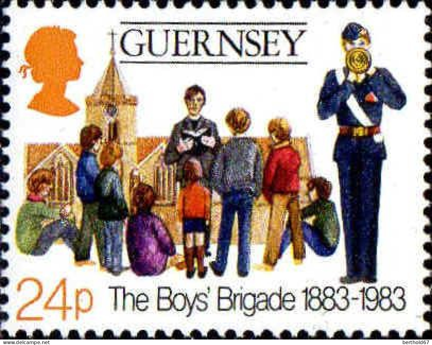 Guernesey Poste N** Yv:262/266 Centenaire Des Boy's Brigade - Guernesey