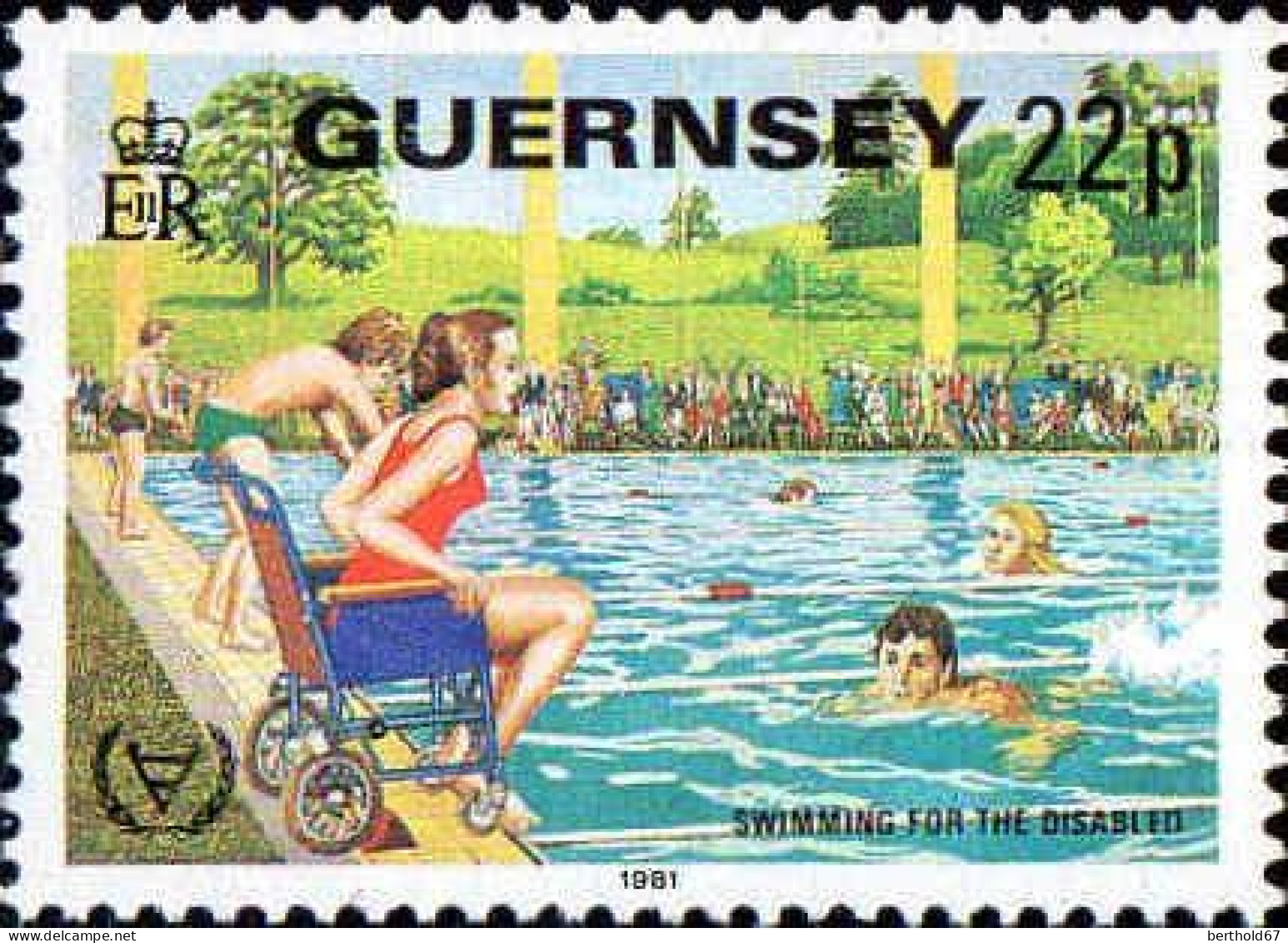 Guernesey Poste N** Yv:239/242 Année Internationale Des Personnes Handicapées - Guernesey