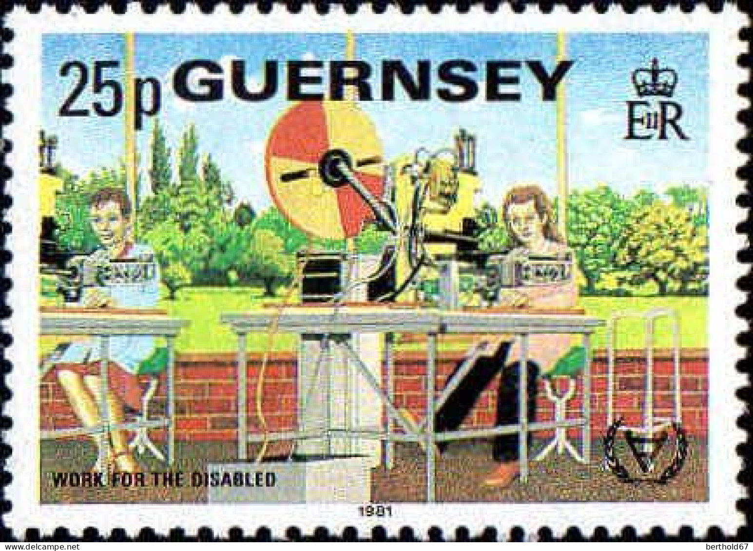 Guernesey Poste N** Yv:239/242 Année Internationale Des Personnes Handicapées - Guernsey