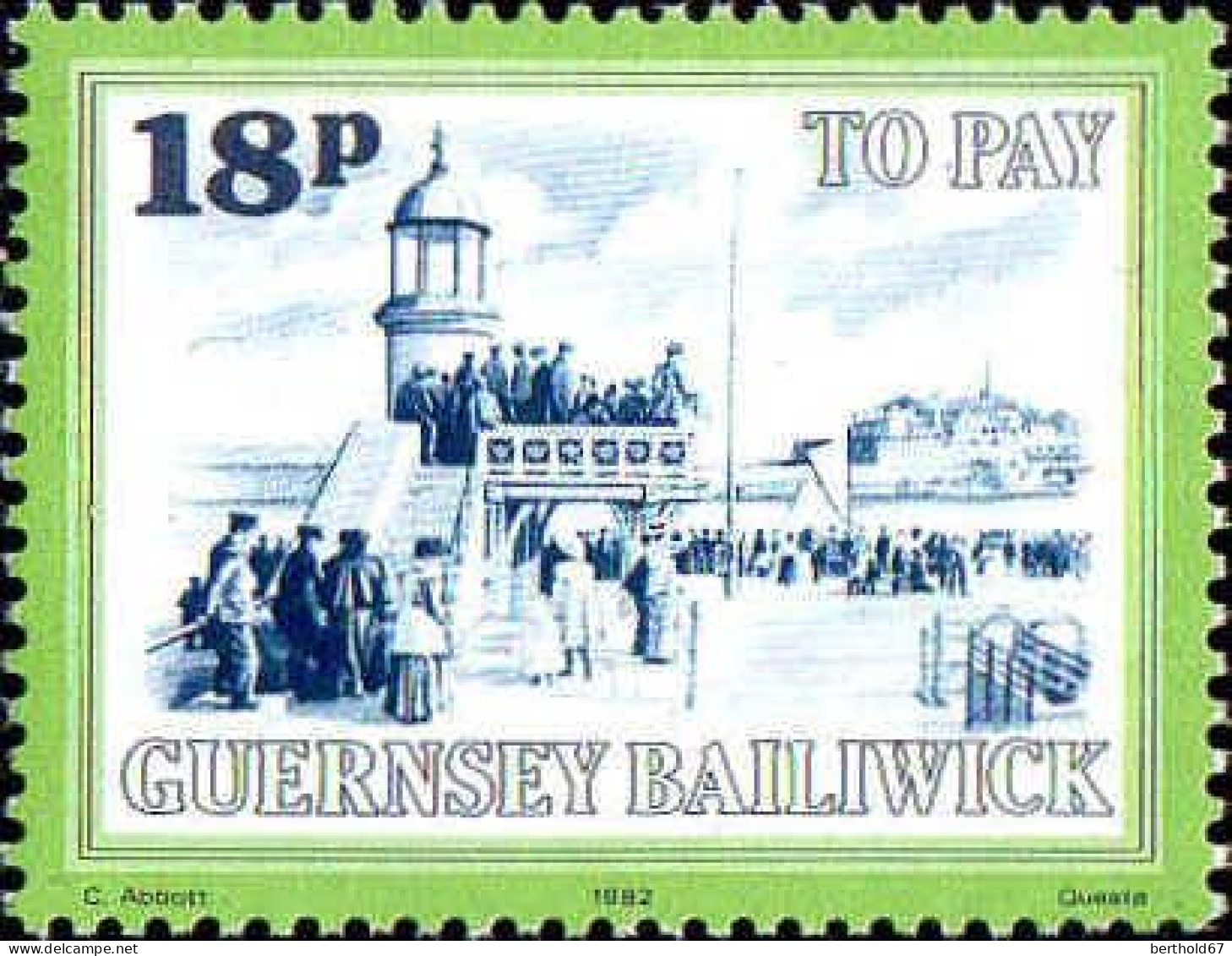 Guernesey Taxe N** Yv:30/41 Vues de Guernsey & de Sercq