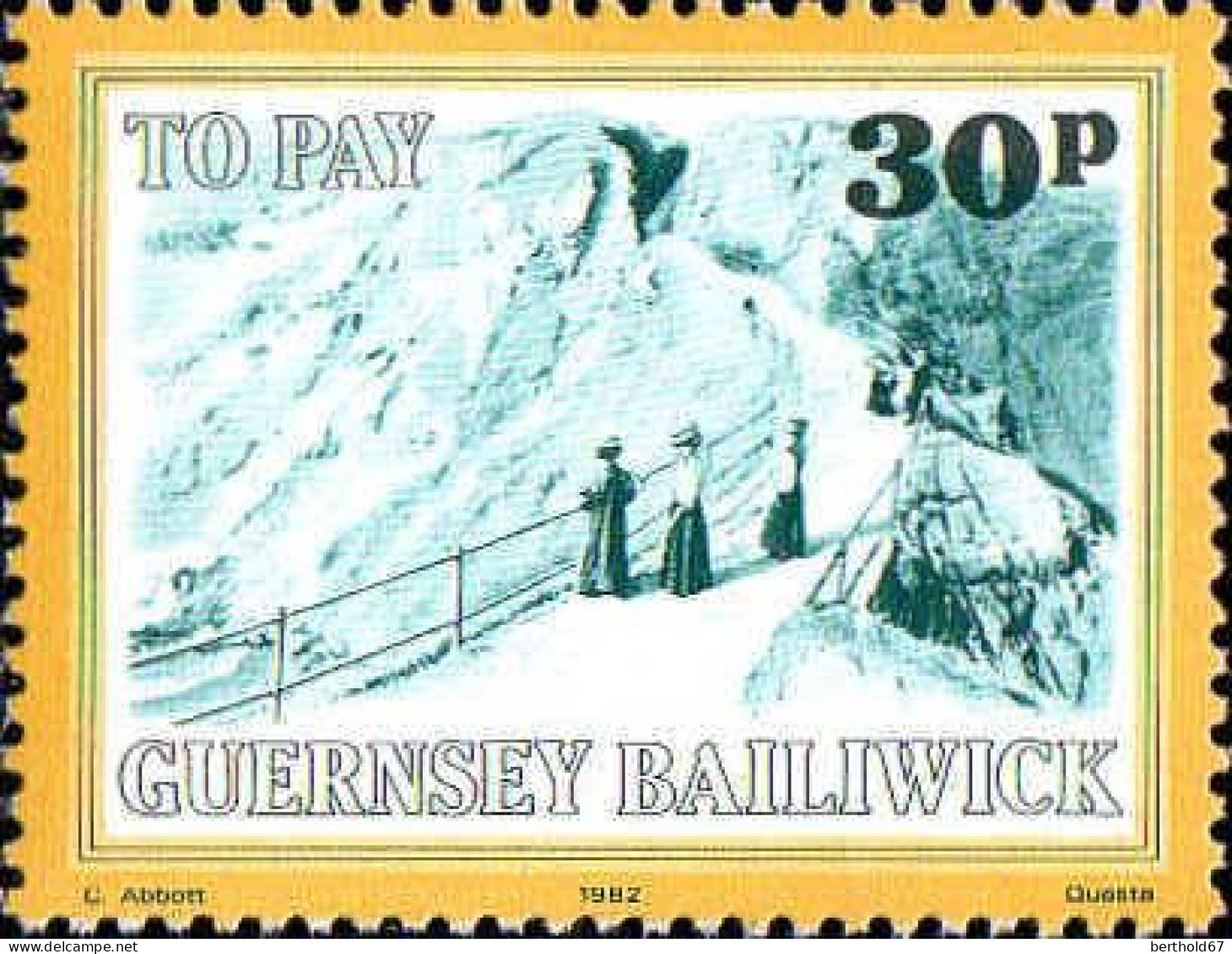 Guernesey Taxe N** Yv:30/41 Vues de Guernsey & de Sercq