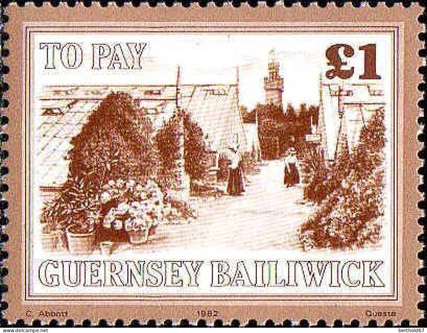 Guernesey Taxe N** Yv:30/41 Vues de Guernsey & de Sercq