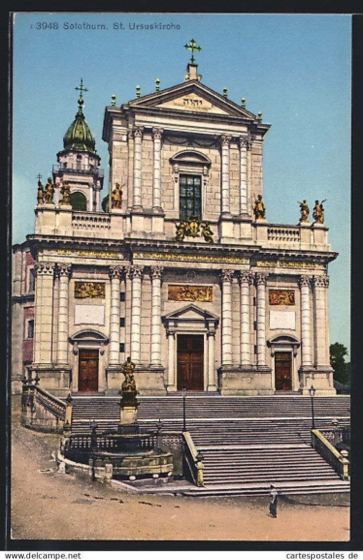 AK Solothurn, St. Ursuskirche  - Andere & Zonder Classificatie