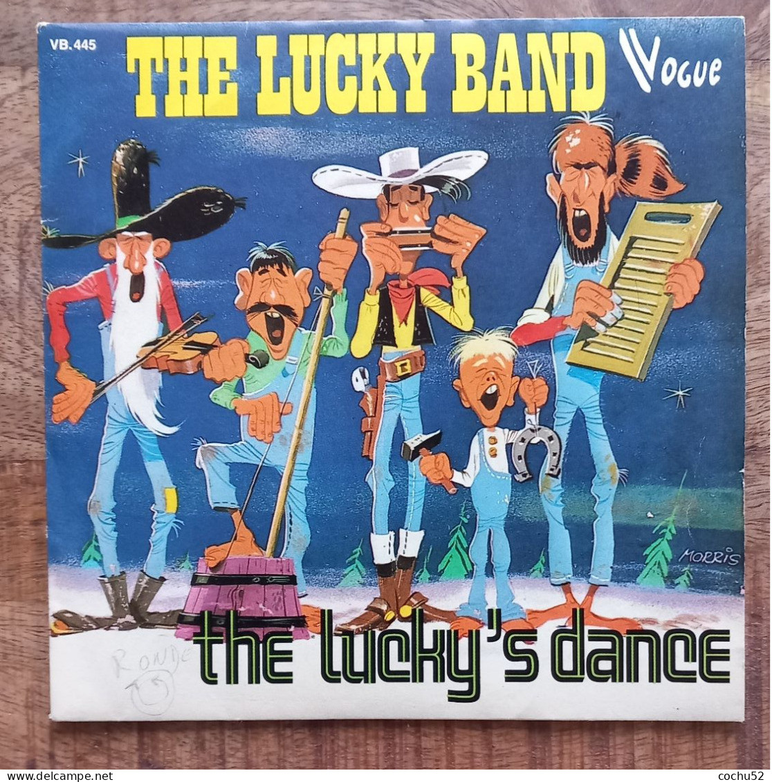 Bande Dessinée – 45 Tours---The Lucky Band (pochette Illustrée Par Morris) - Autres & Non Classés