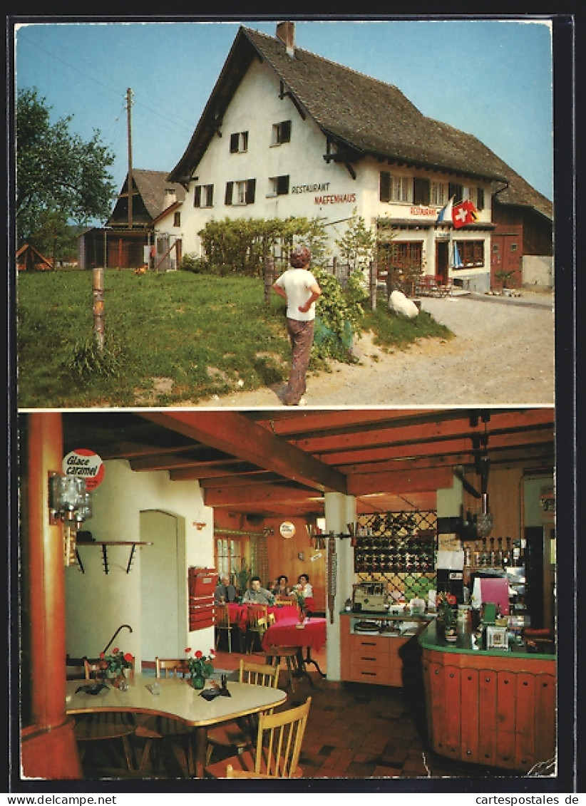 AK Buchenegg-Stallikon, Restaurant Näfenhaus, Innen- Und Aussenansicht  - Other & Unclassified