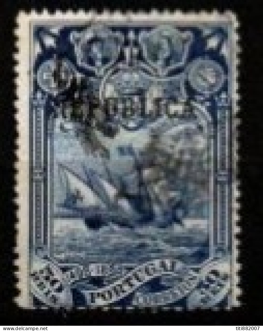 PORTUGAL  -   1911.    Y&T N° 188 Oblitéré.   Surchargé Républica.  Voilier - Oblitérés