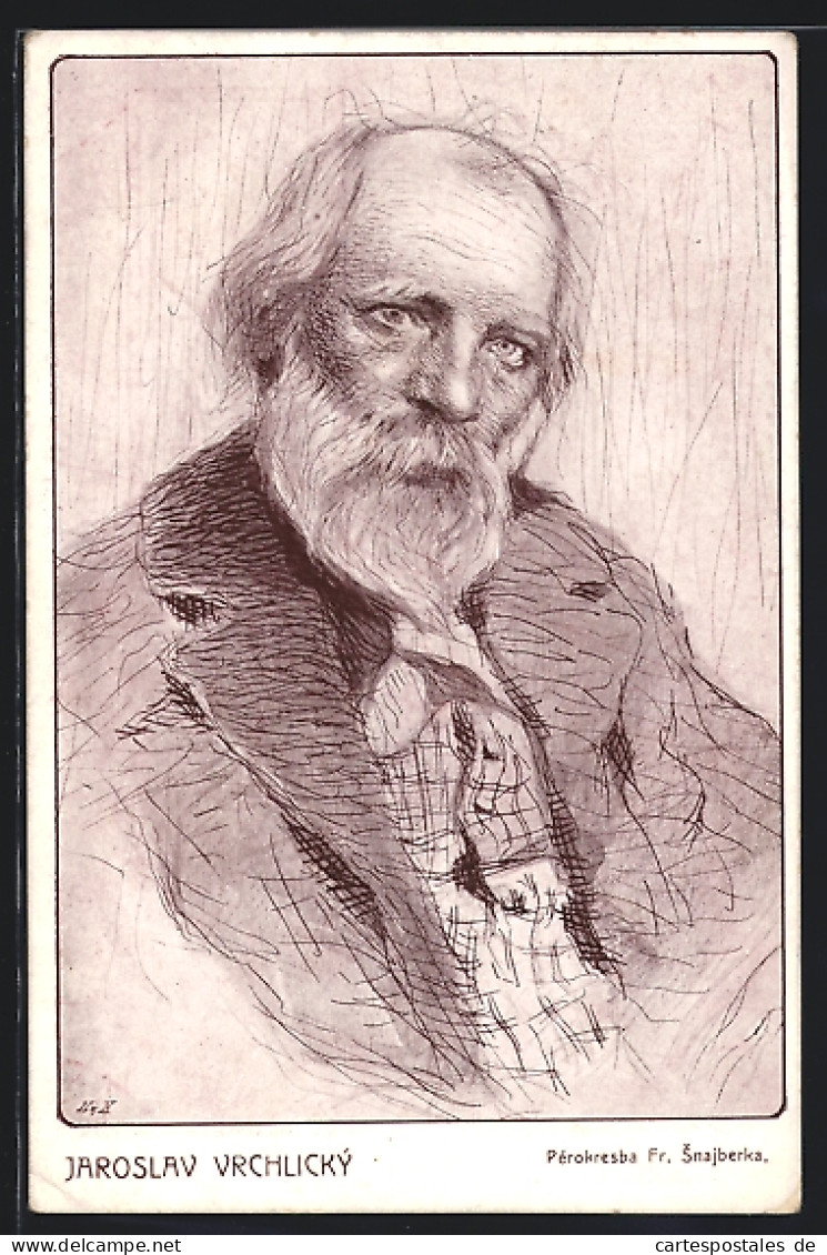 Künstler-AK Portrait Von Jaroslav Vrchlický  - Ecrivains