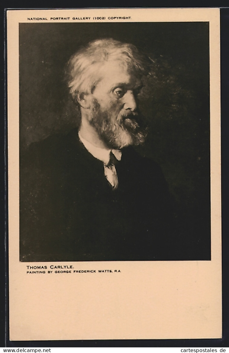 AK Portrait Von Thomas Carlyle, Schriftsteller  - Schriftsteller