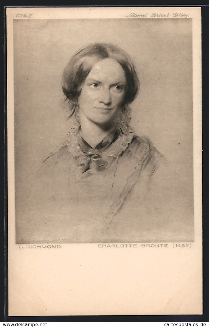 AK Portrait Von Charlotte Bronté, Schriftstellerin  - Ecrivains