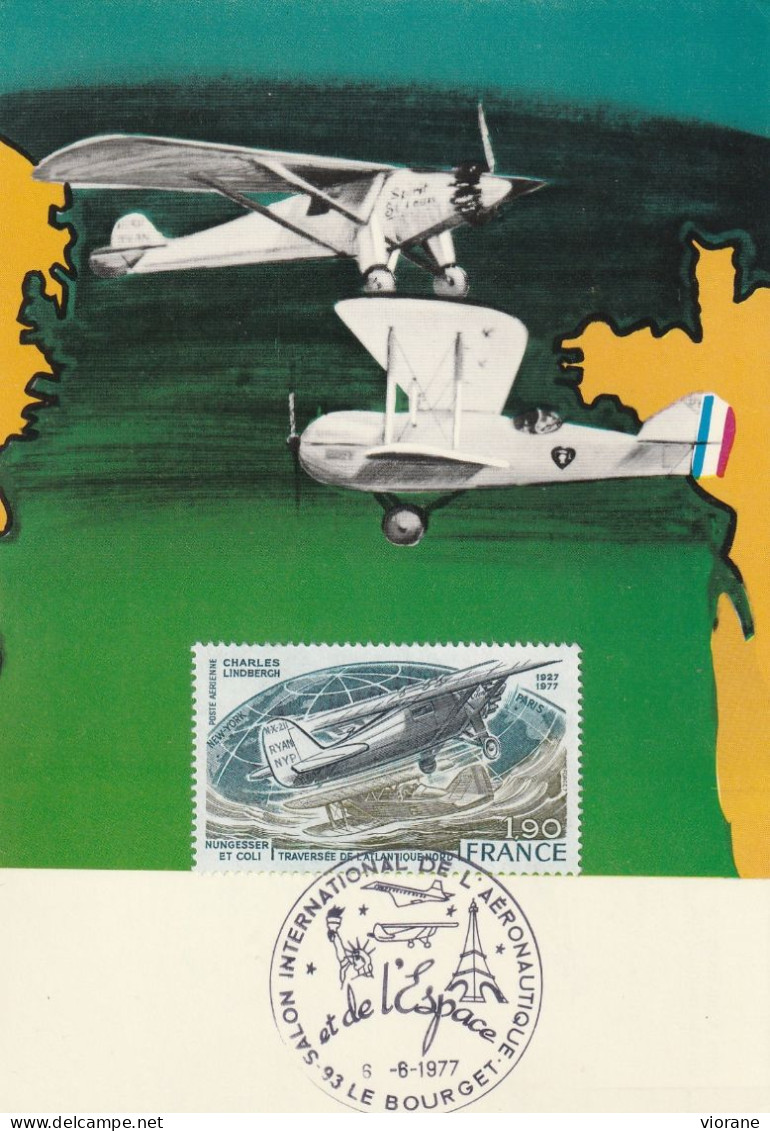 Carte Maximum - Salon International De L'Aéronautique Et De L'Espace  -  Le Bourget - - 1946-....: Era Moderna