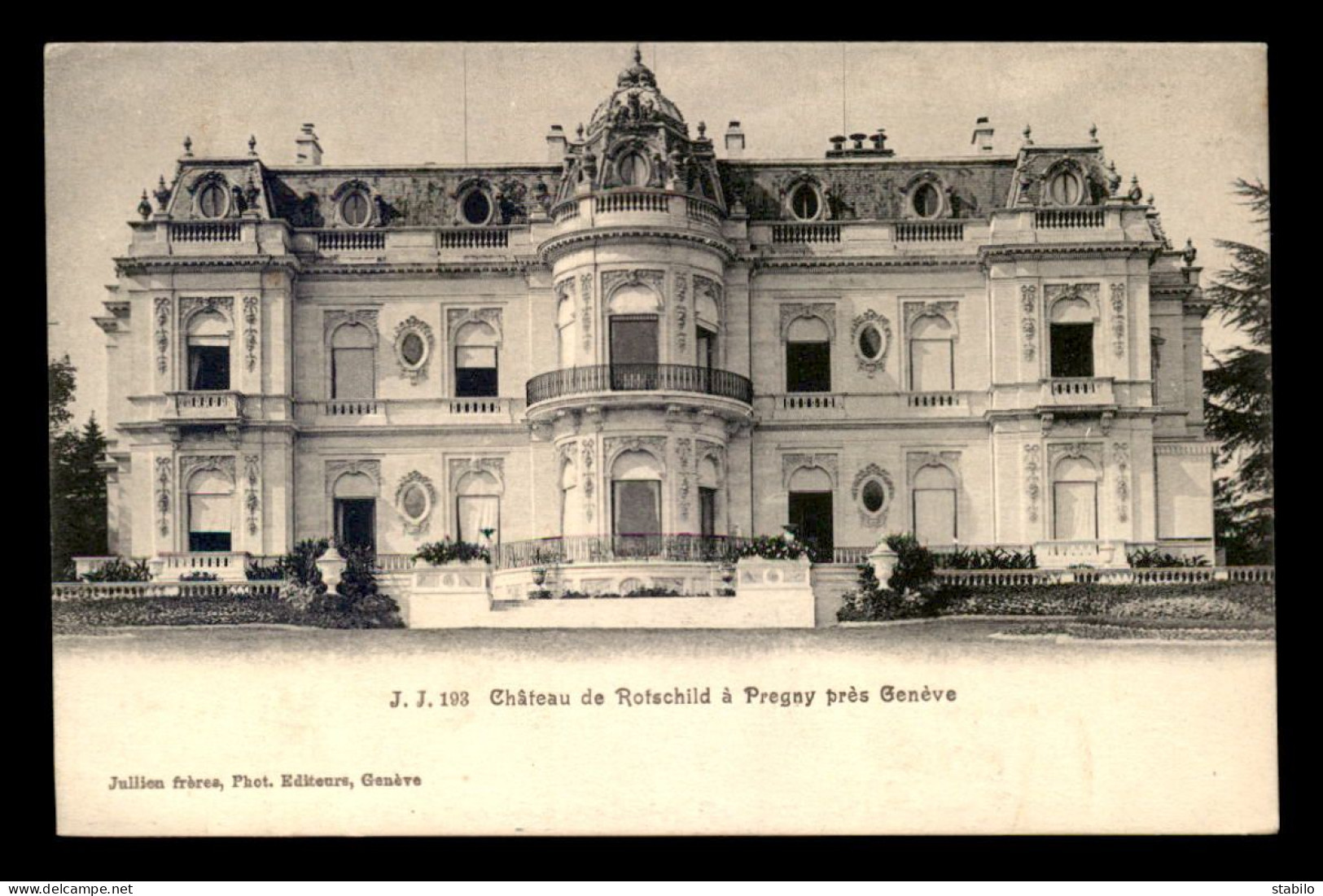 JUDAISME - CHATEAU DE ROTSCHILD A PREGNY PRES GENEVE - Jewish