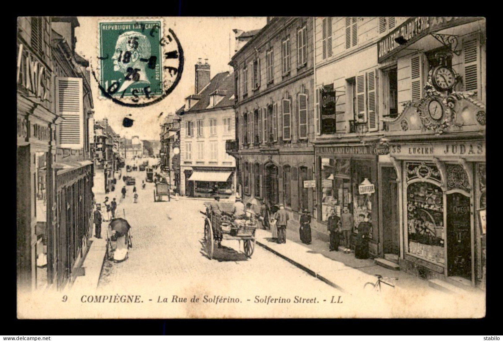 JUDAISME - BIJOUTERIE LUCIEN JUDAS RUE DE SOLFERINO A COMPIEGNE (OISE) - Judaisme