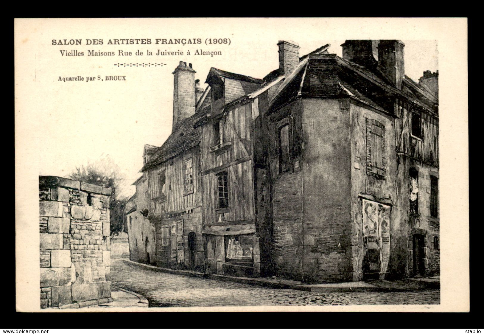 JUDAISME - ALENCON - VIEILLES MAISONS  RUE DE LA JUIVERIE - Judaisme