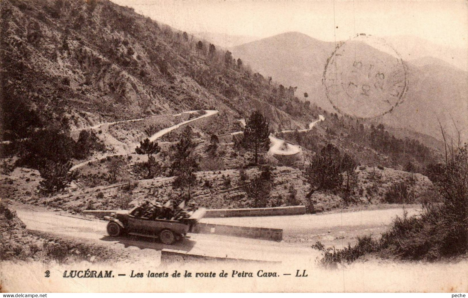 N°2579 W -cpa Lucéram -les Lacets De Lda Route De Peira Cava- - Lucéram