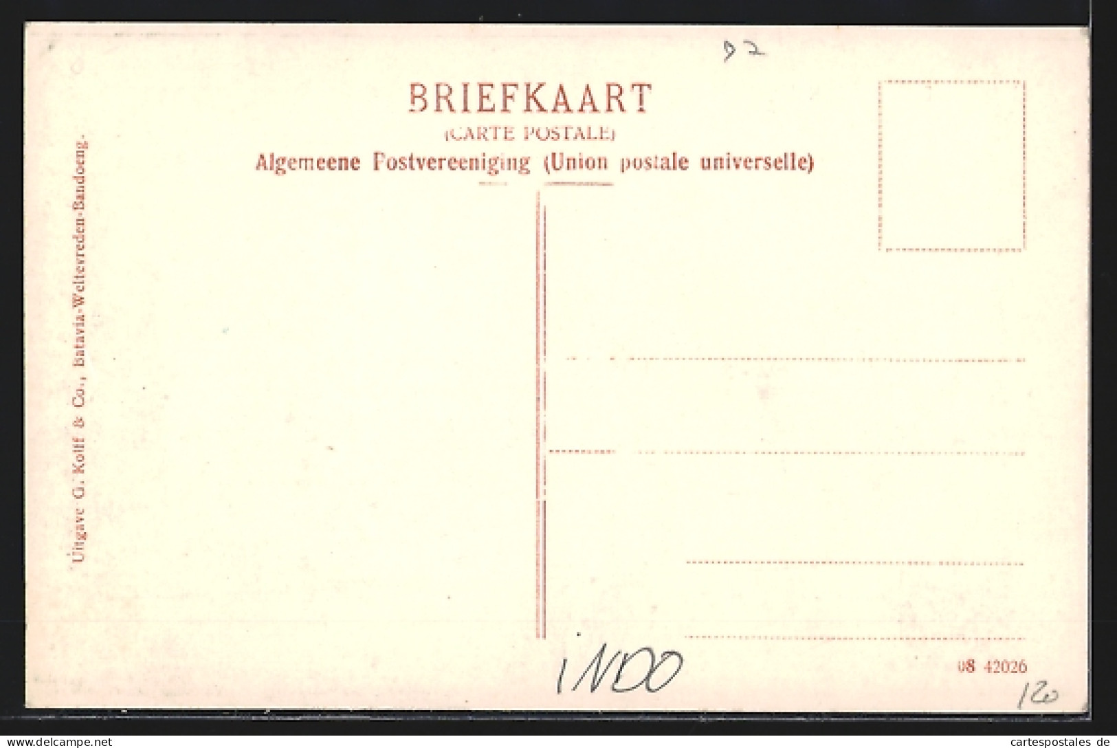 AK Weltevreden, Sluisbrug, Strassenpartie Mit Pferdekutsche  - Indonesien