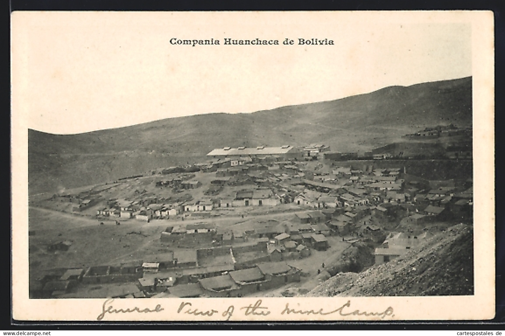 AK Compania Huanchaca De Bolivia, General View Of The Mine Camp  - Bolivie