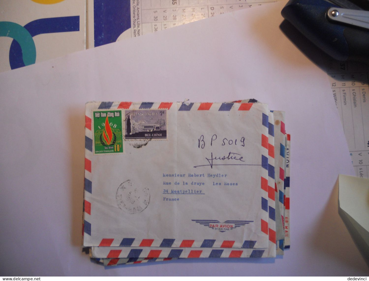 Lettre Par Avion - Vietnam