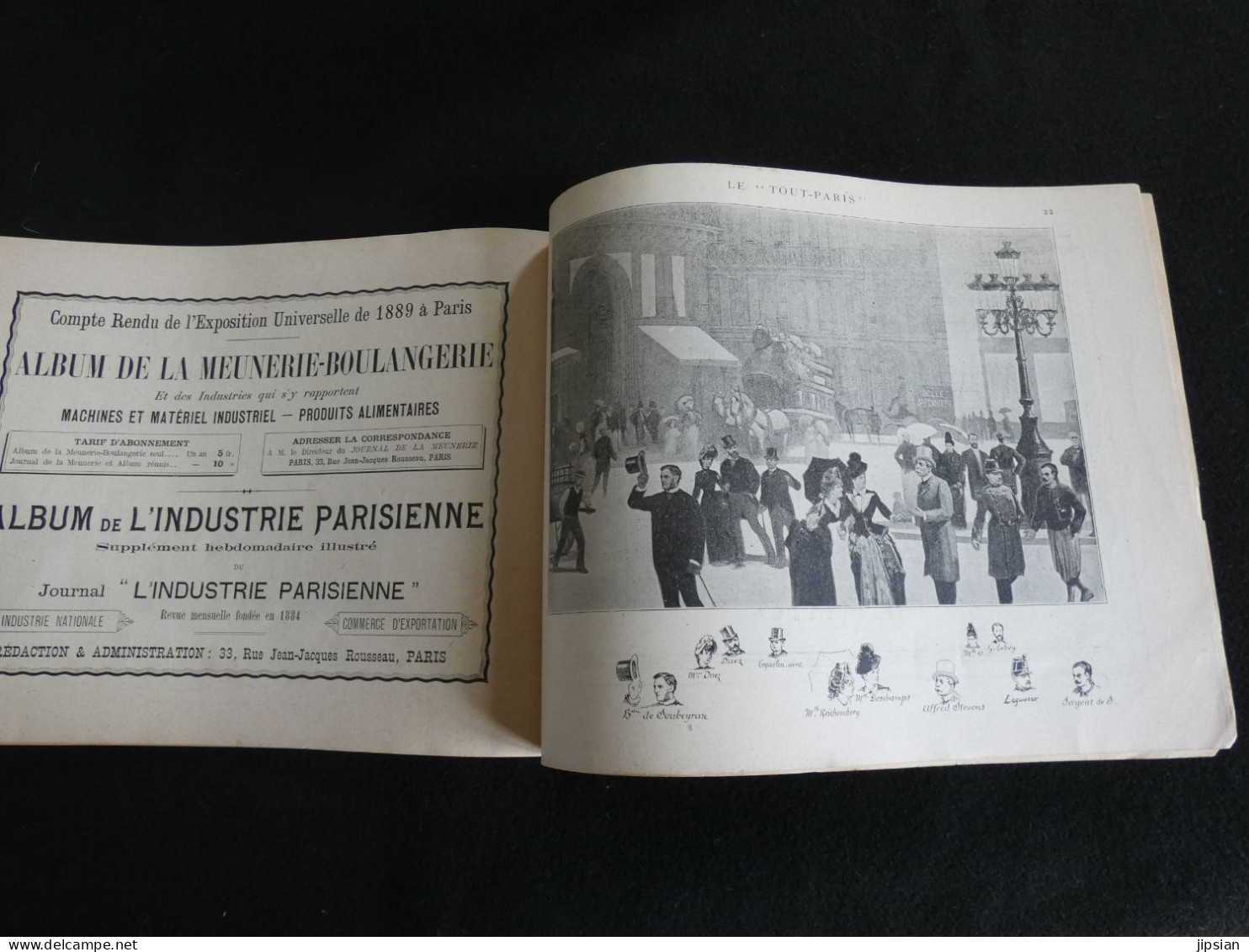 brochure de 1889 exposition universelle Panorama le Tout Paris par Ch. Castellani  Z1