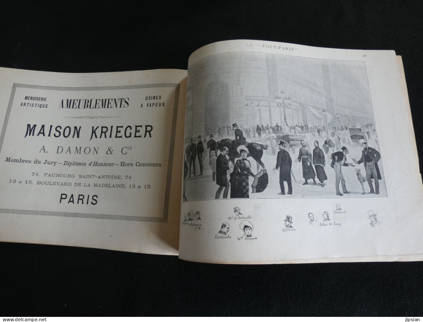 brochure de 1889 exposition universelle Panorama le Tout Paris par Ch. Castellani  Z1