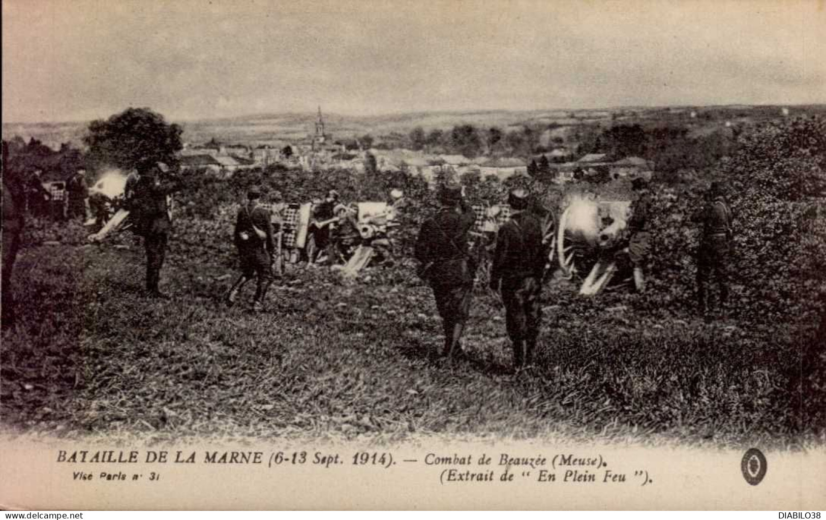 BATAILLE DE LA  MARNE  ( 6 8 13 Septembre 1914 )  COMBAT DE BEAUZEE ( MEUSE ) - Guerre 1914-18