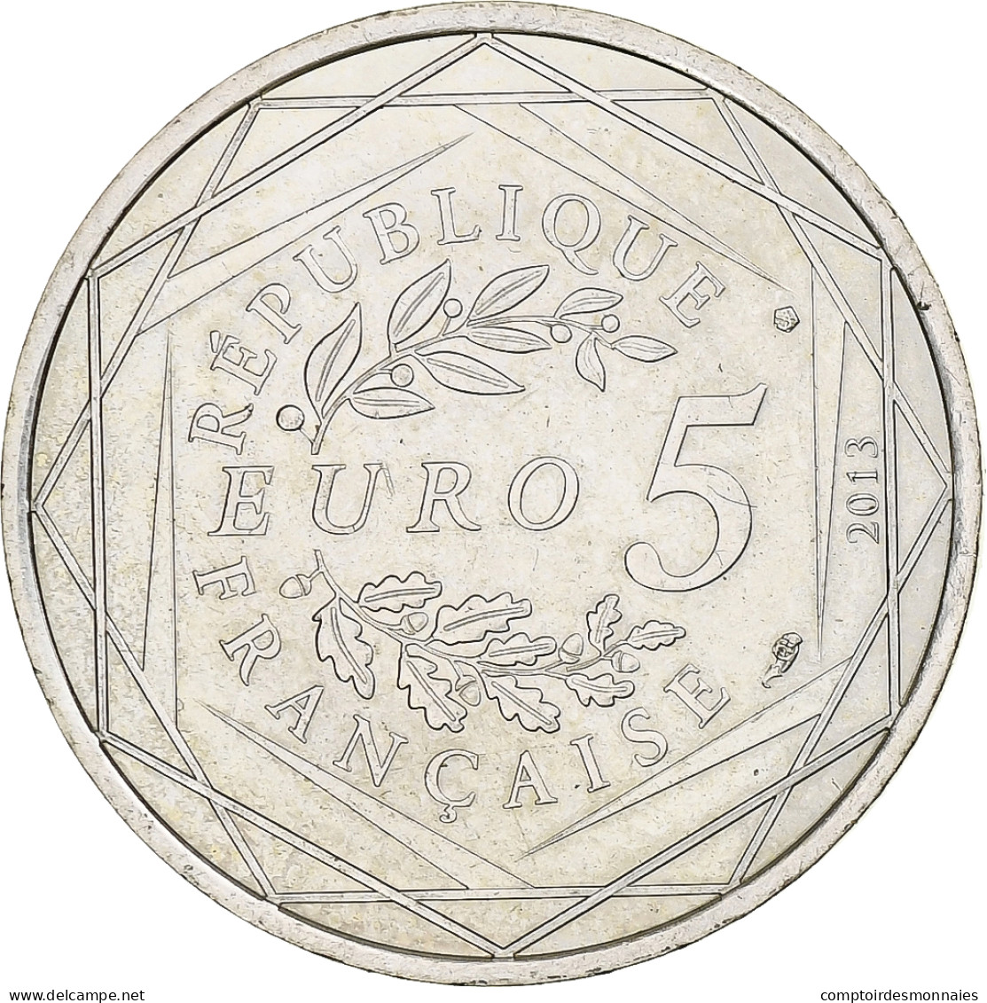 France, 5 Euro, Egalité, 2013, Monnaie De Paris, Argent, SUP - Frankreich