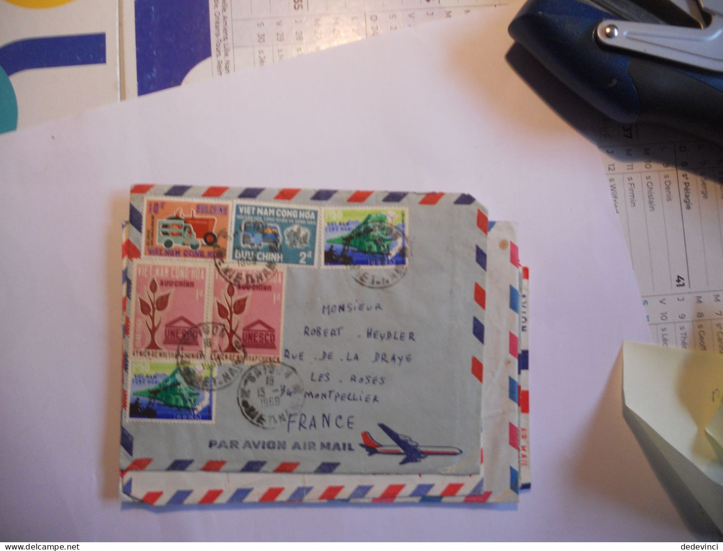 Lettre Par Avion - Vietnam