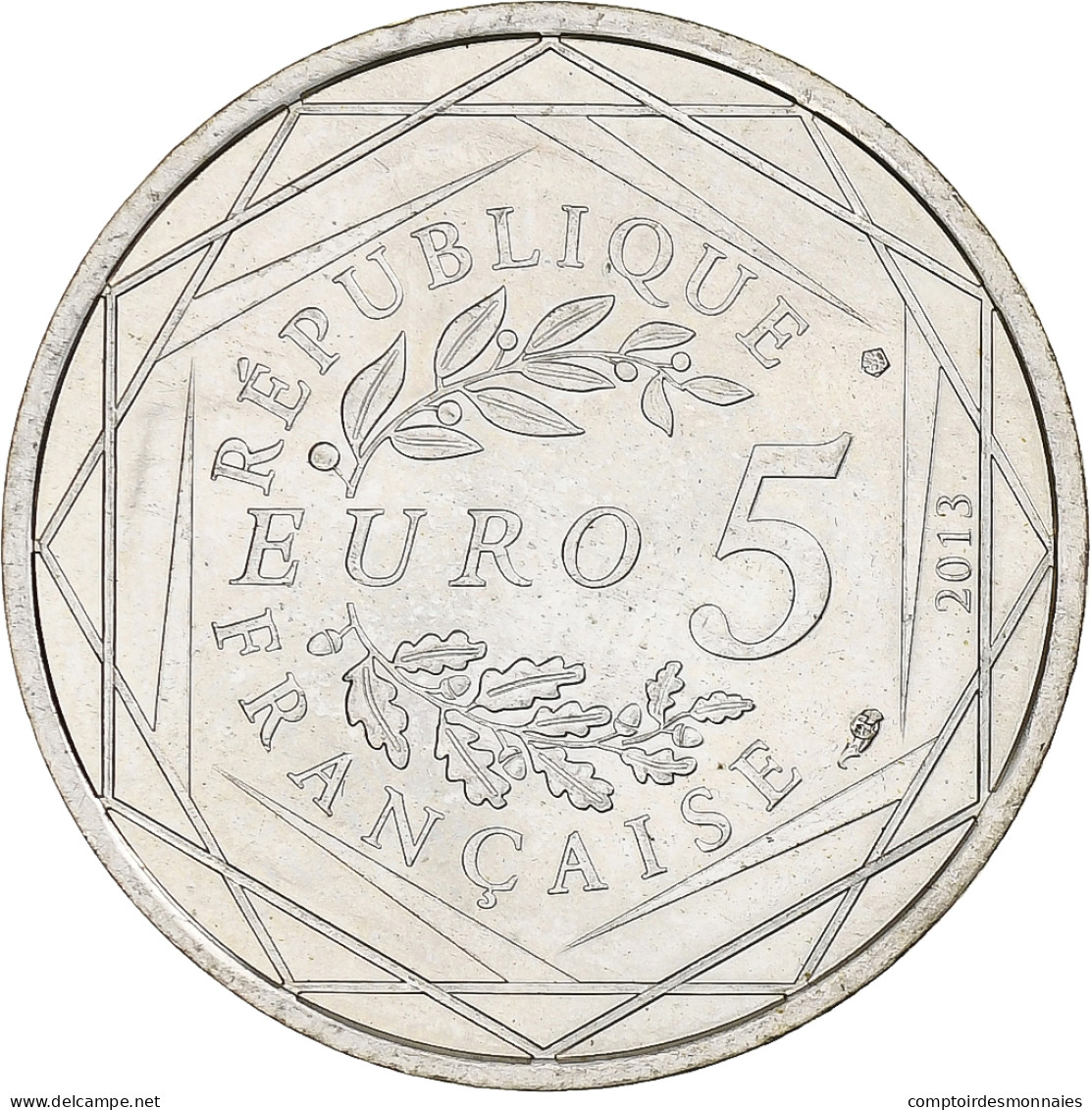 France, 5 Euro, Liberté, 2013, Monnaie De Paris, Argent, SUP - Frankrijk