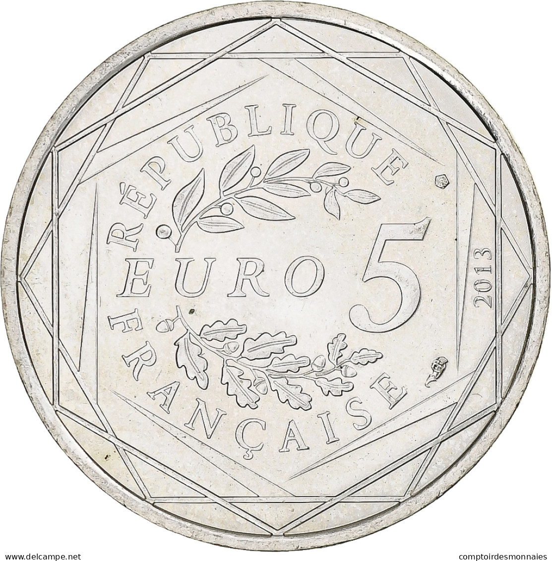 France, 5 Euro, Fraternité, 2013, Monnaie De Paris, Argent, SUP - Frankrijk