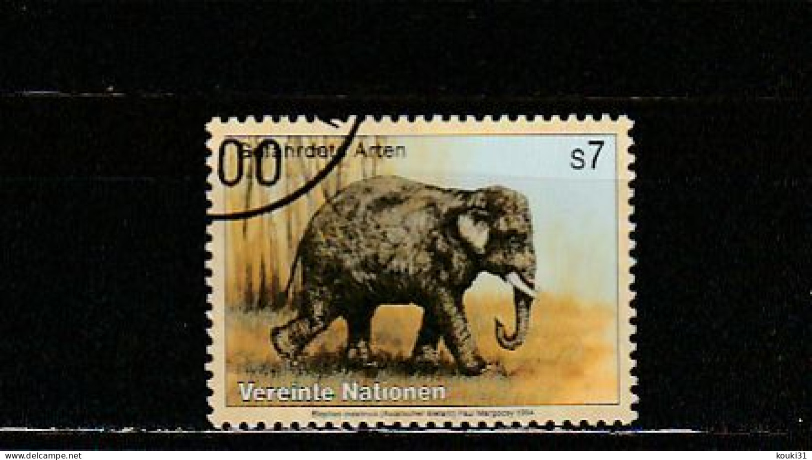 Nations Unies (Vienne) YT 185 Obl : éléphant D'Asie - 1994 - Elephants