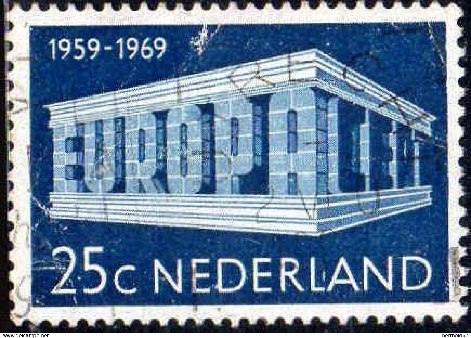 Pays-Bas Poste Obl Yv: 893 Mi:920 Europa Cept Temple Stylisé (cachet Rond) - Gebraucht