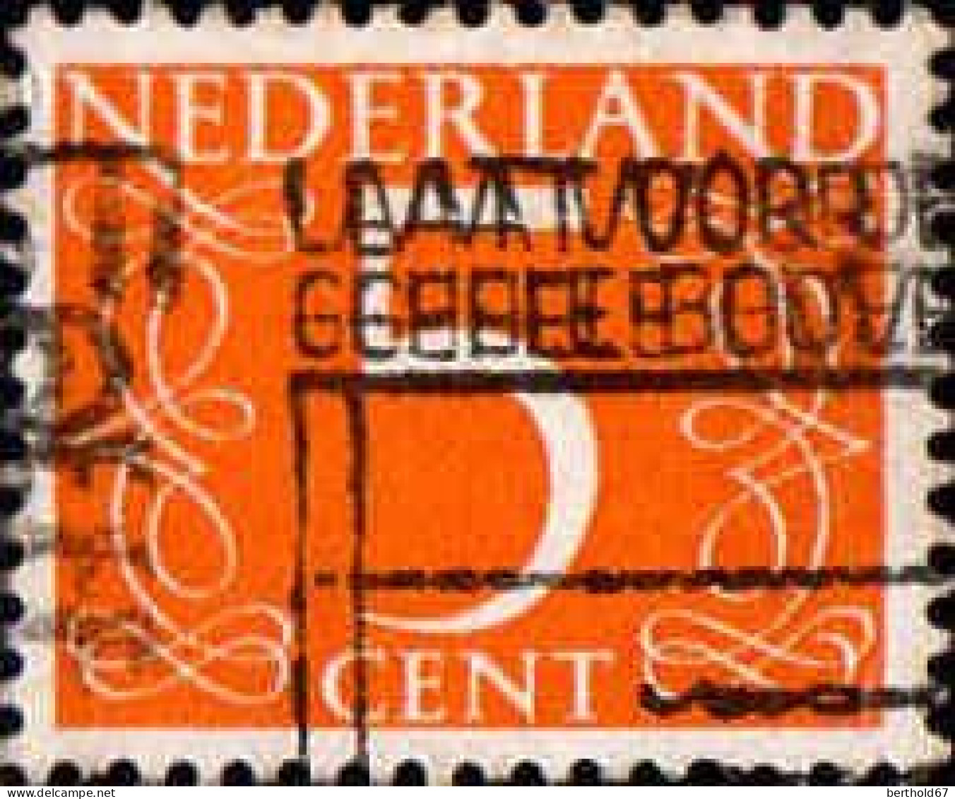 Pays-Bas Poste Obl Yv: 611 Mi:613YxA Chiffre (Belle Obl.mécanique) - Oblitérés