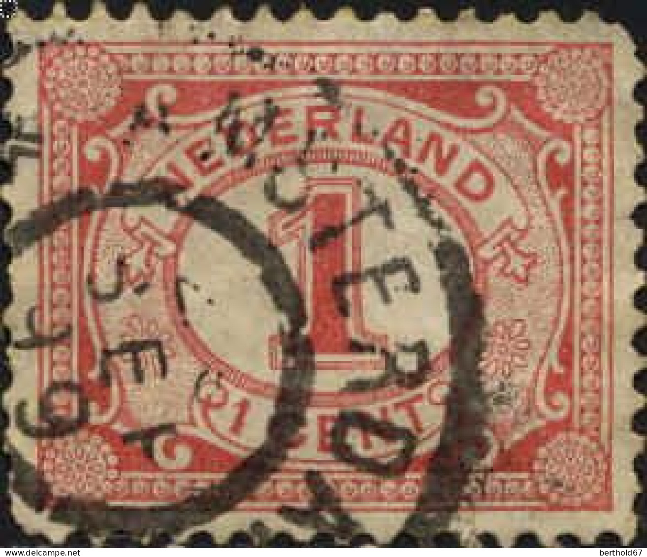 Pays-Bas Poste Obl Yv:  66 Mi:50 Chiffre (TB Cachet à Date) - Used Stamps