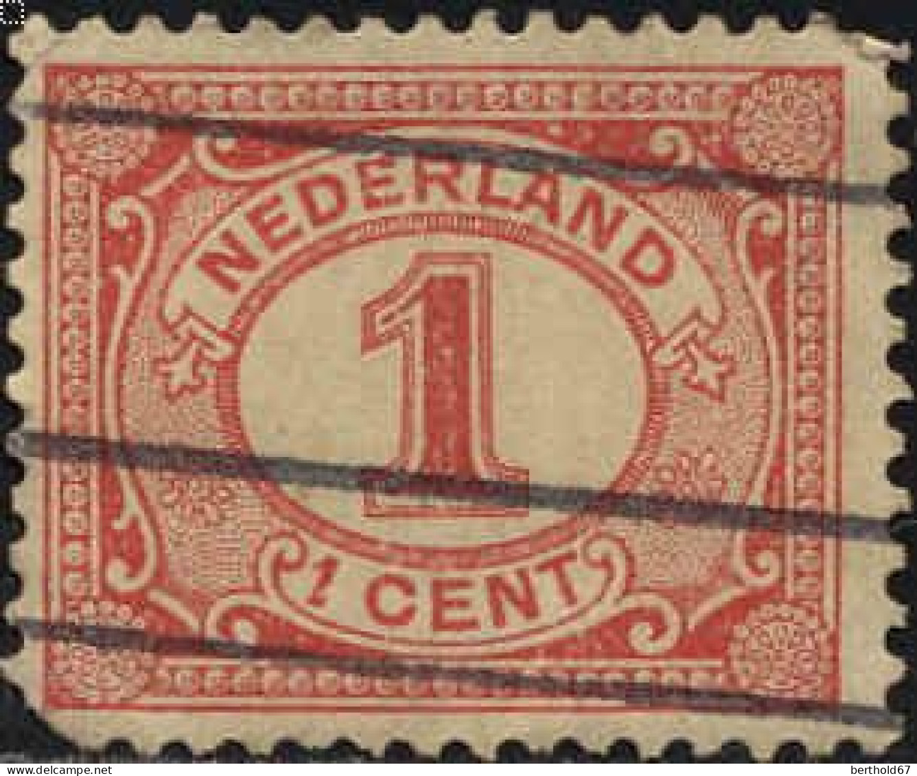 Pays-Bas Poste Obl Yv:  66 Mi:50 Chiffre Dent Courte (Obl.mécanique) - Used Stamps