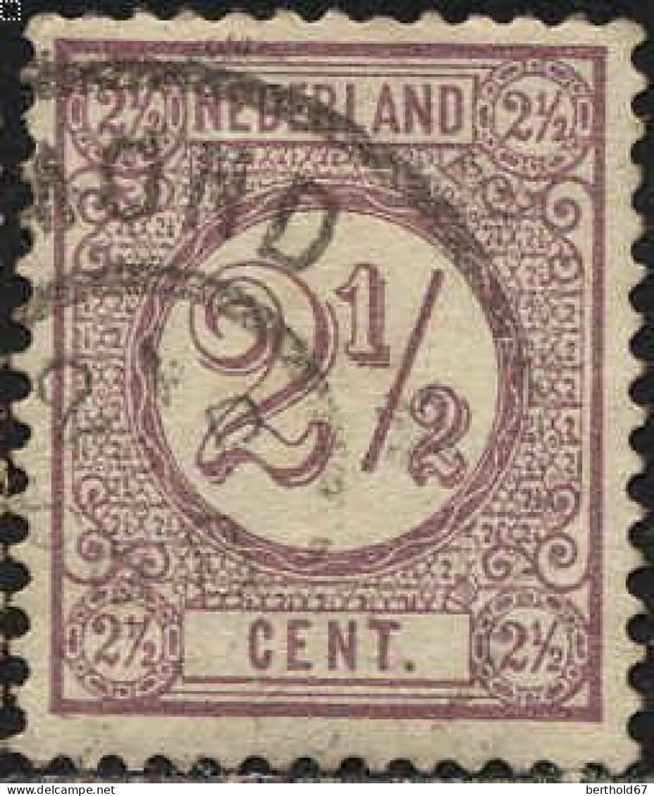 Pays-Bas Poste Obl Yv:  33 Mi:33aC Chiffre (Beau Cachet Rond) - Used Stamps