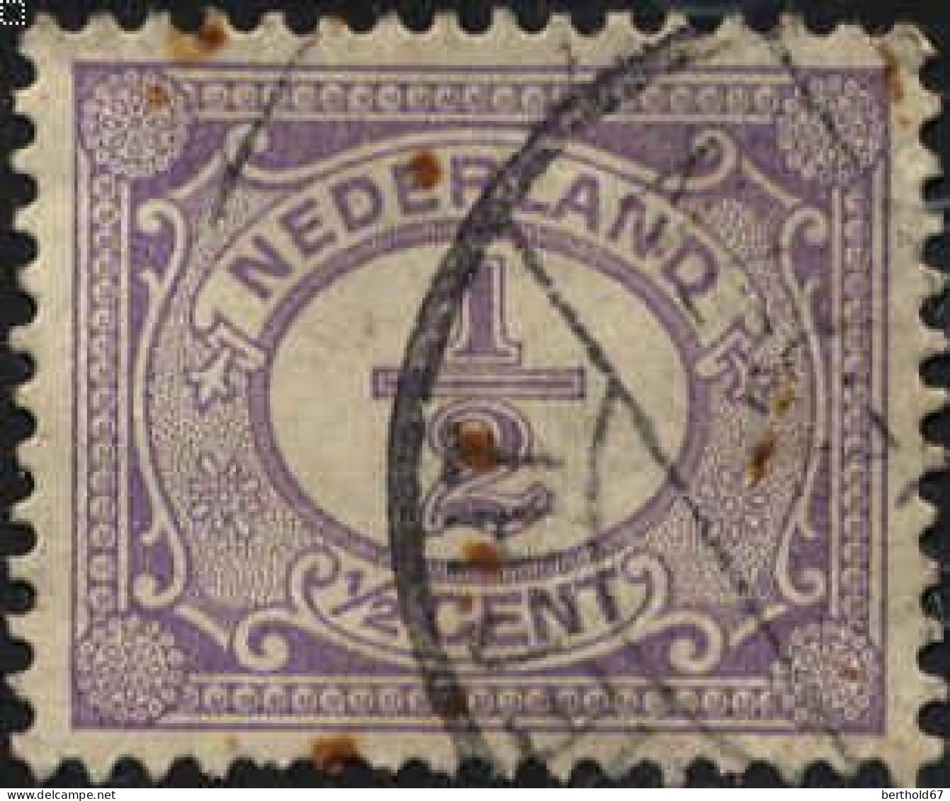 Pays-Bas Poste Obl Yv:  65 Mi:49 Chiffre (cachet Rond) - Used Stamps