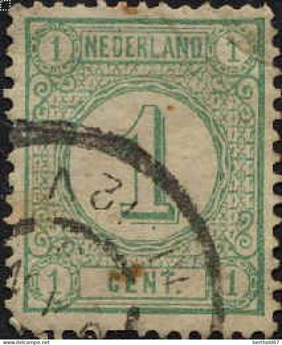 Pays-Bas Poste Obl Yv:  31a Mi:31aD Chiffre (Beau Cachet Rond) - Gebruikt