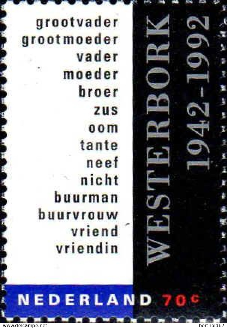 Pays-Bas Poste N** Yv:1409 Mi:1145 Westerbork - Neufs