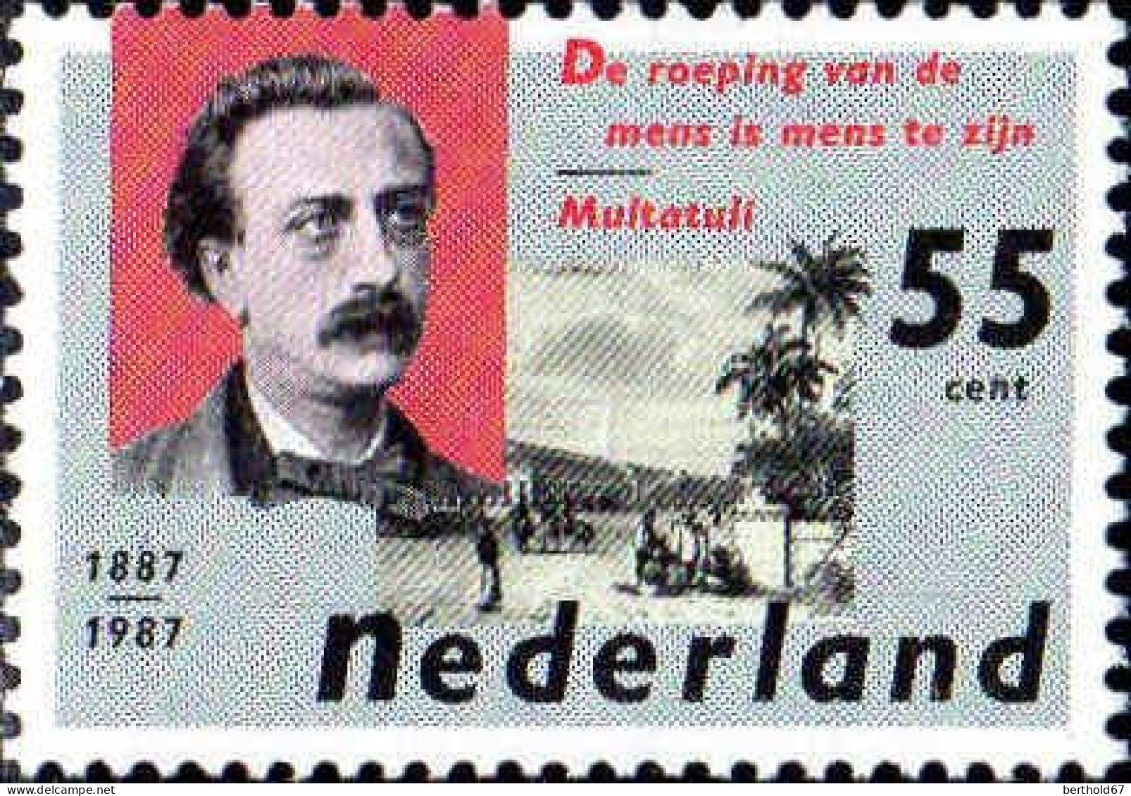 Pays-Bas Poste N** Yv:1283/1284 Ecrivains Multatuli & Constantijn Huygens - Neufs