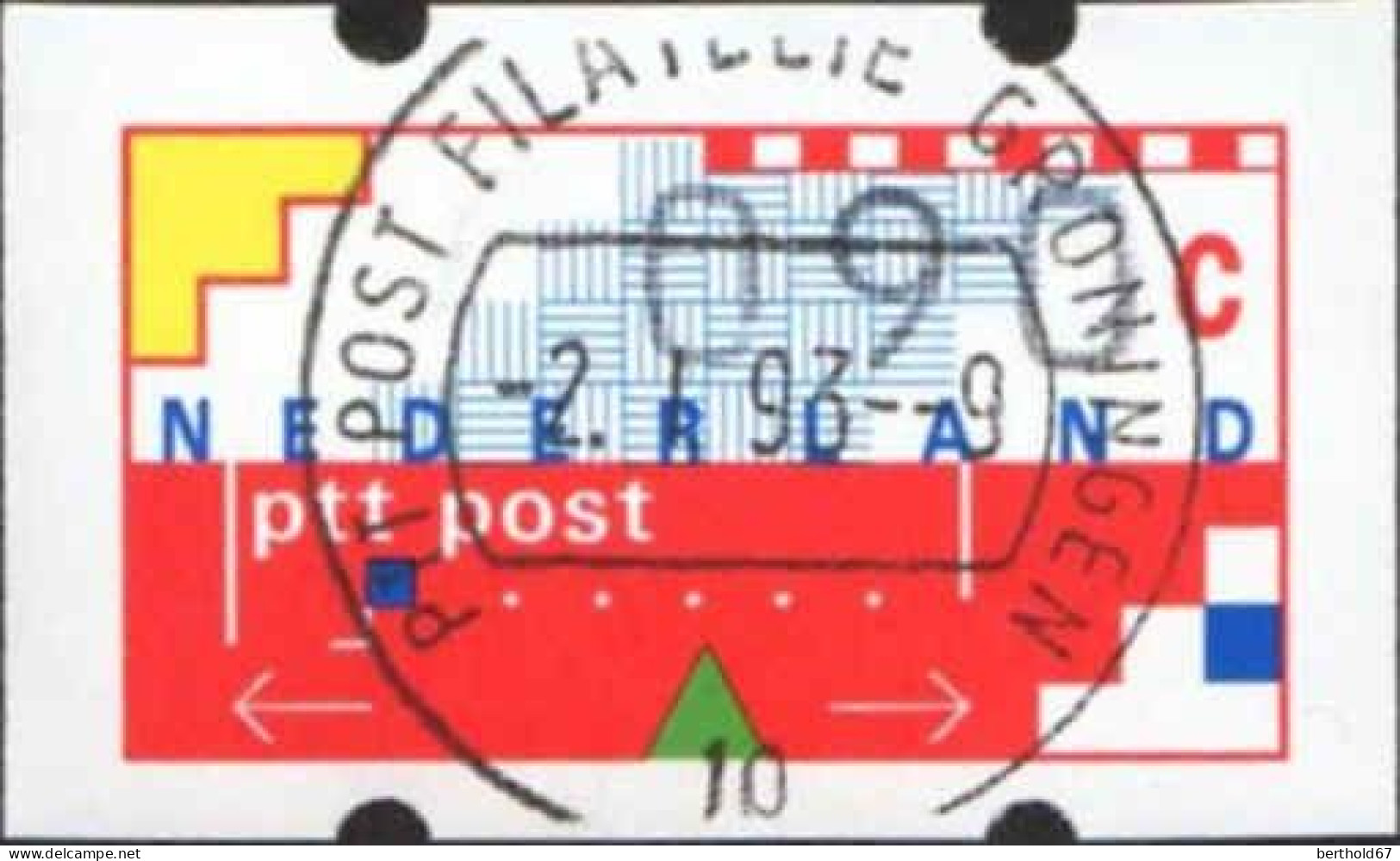 Pays-Bas Lisa Obl 1a090 Ptt Post (TB Cachet à Date) 2-1-93 - Gebraucht