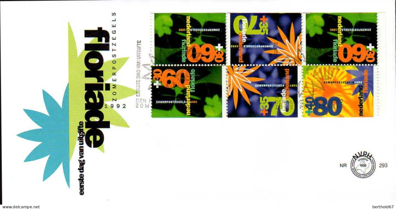 Pays-Bas Carnet Obl Yv:C1400a Mi:MH46 Floriade 92 (TB Cachet Rond) Fdc - Booklets & Coils